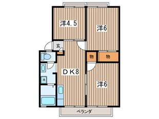 コ－ポばらの物件間取画像